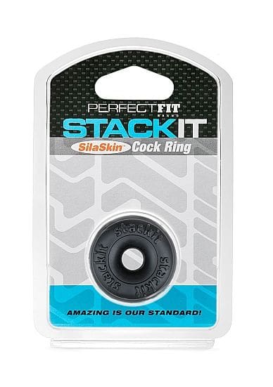PERFECT FIT BRAND - STACK IT COCK RING BLACK 2